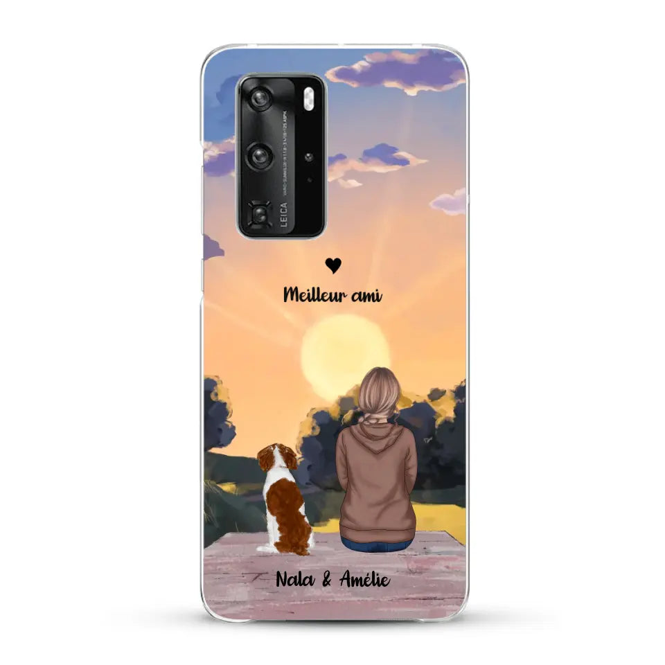 Les saisons avec mon animal - Coque de téléphone personnalisée