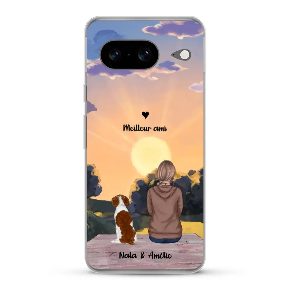 Les saisons avec mon animal - Coque de téléphone personnalisée