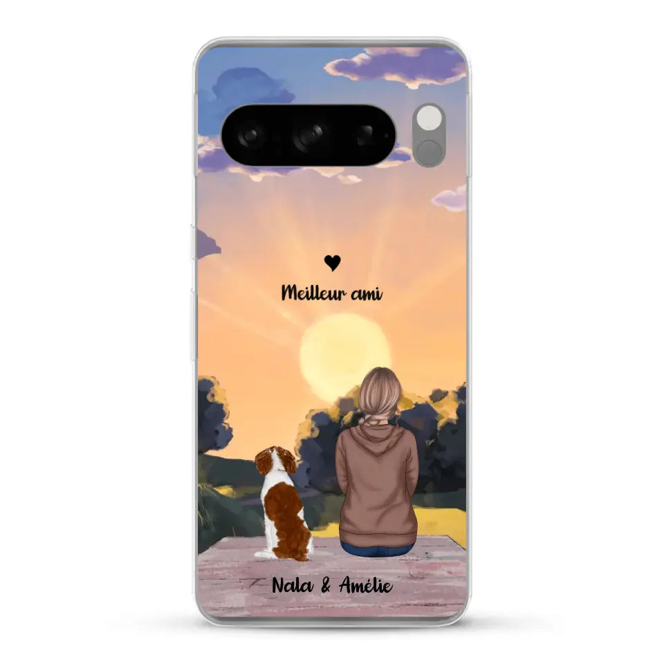 Les saisons avec mon animal - Coque de téléphone personnalisée