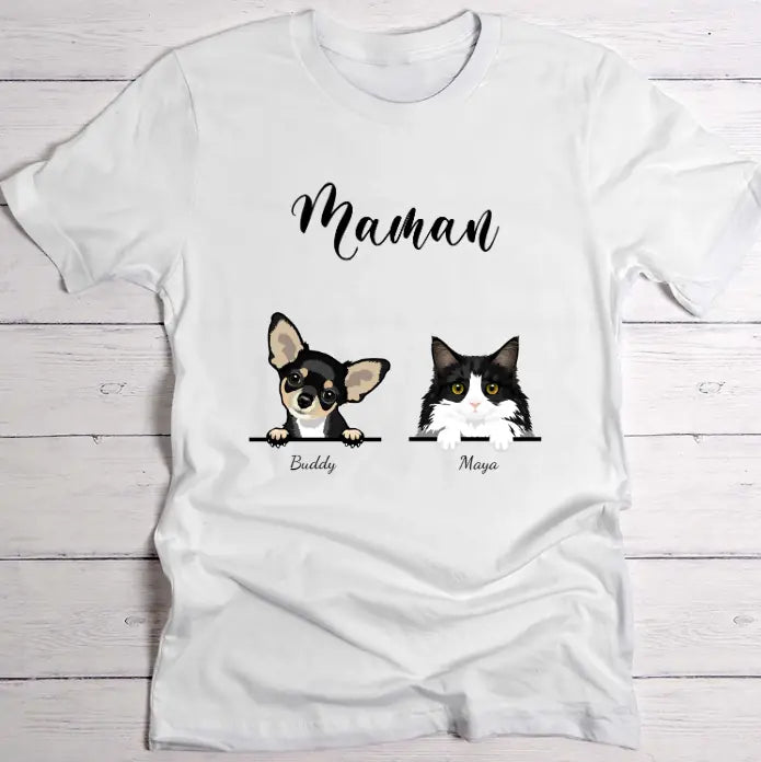 Parents d'animaux - T-Shirt personnalisé