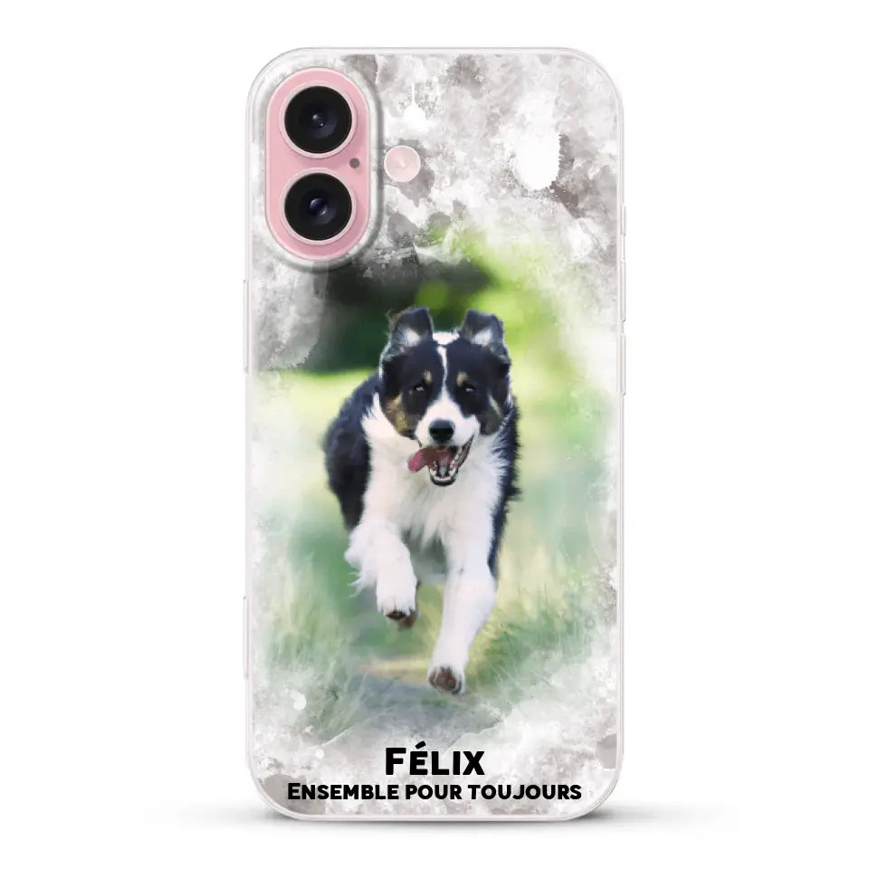 Cadre aquarelle - Coque de téléphone personnalisée