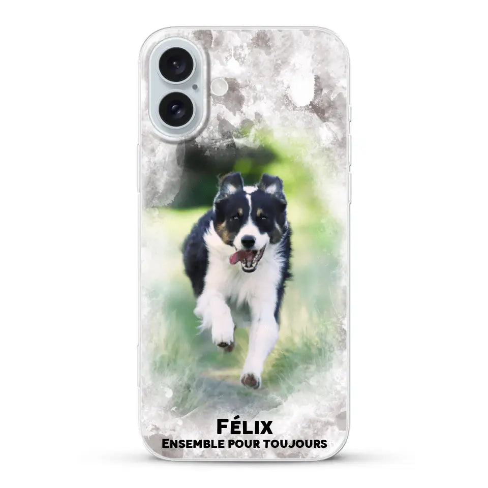 Cadre aquarelle - Coque de téléphone personnalisée