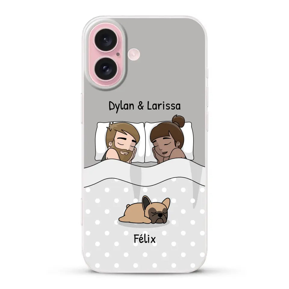 Câlins avec nos amis à poils - Coque de téléphone personnalisée