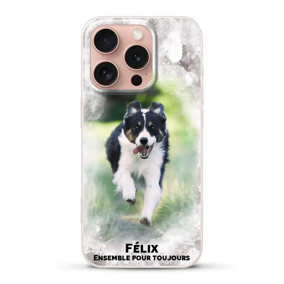 Cadre aquarelle - Coque de téléphone personnalisée