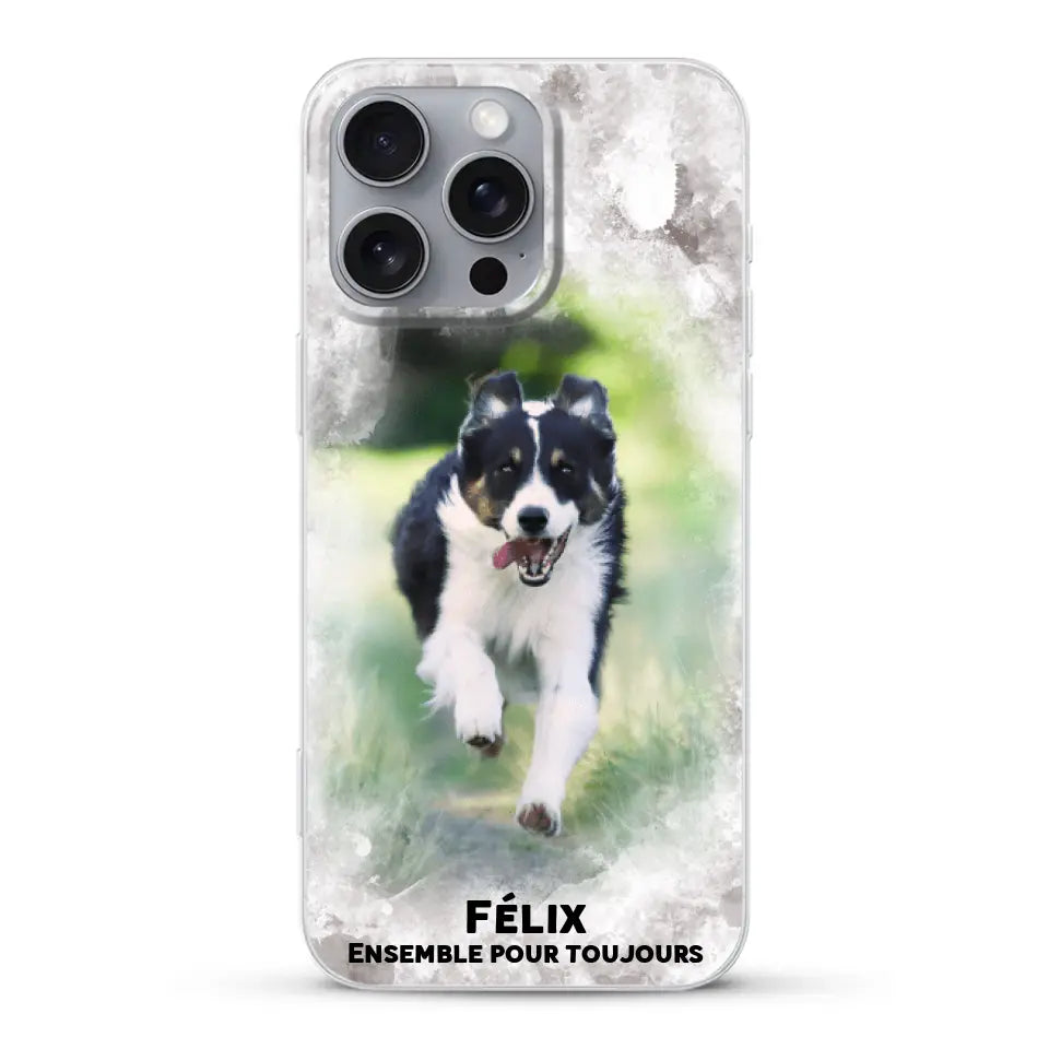 Cadre aquarelle - Coque de téléphone personnalisée