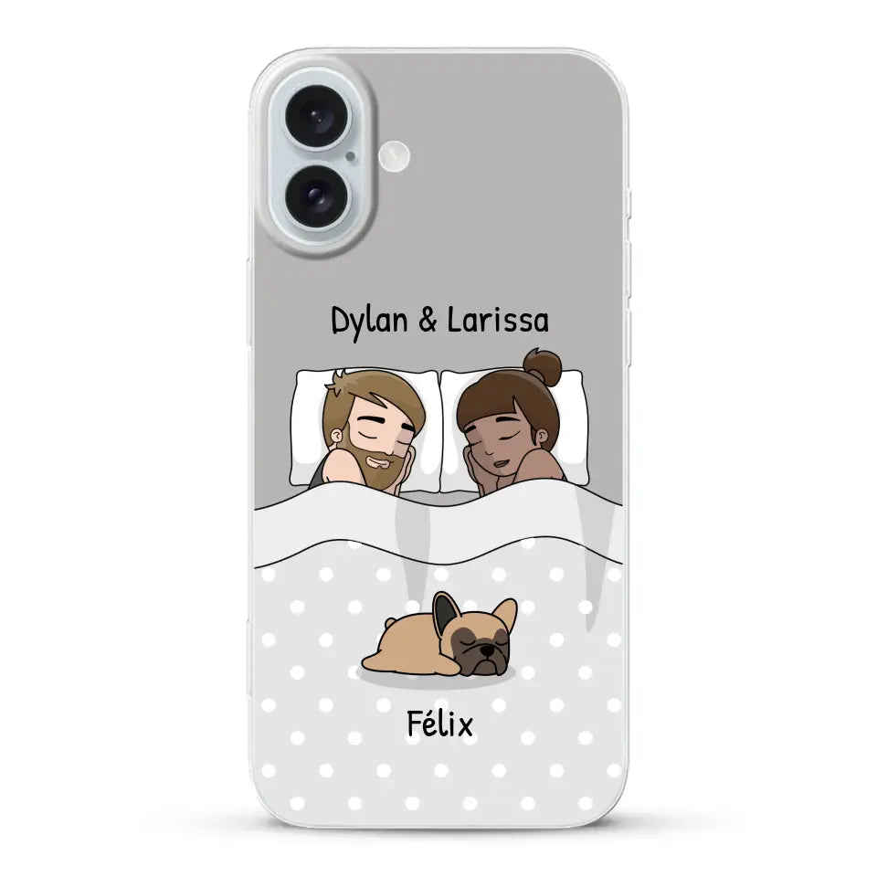 Câlins avec nos amis à poils - Coque de téléphone personnalisée