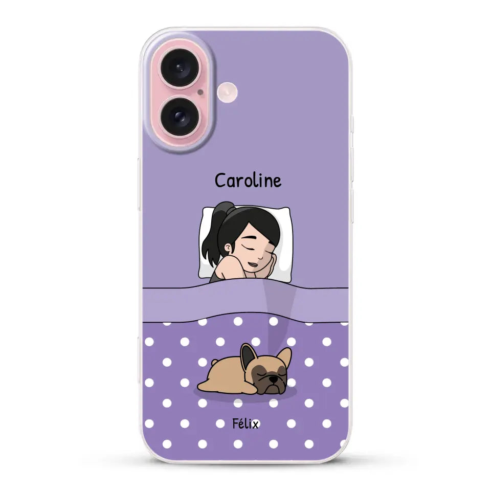 Câlins avec mes amis à poils - Coque de téléphone personnalisée