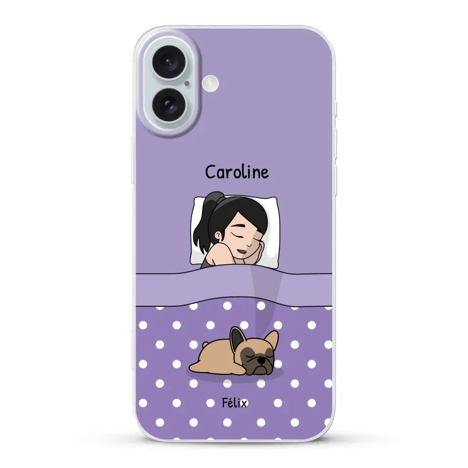 Câlins avec mes amis à poils - Coque de téléphone personnalisée