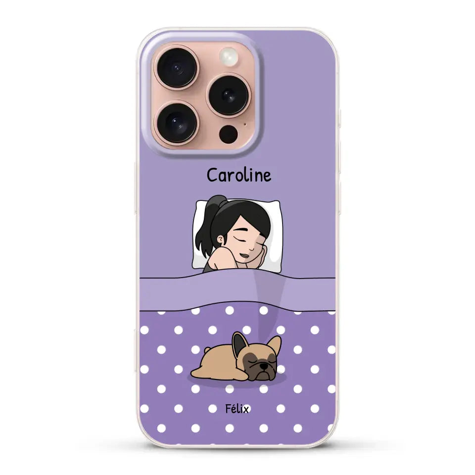 Câlins avec mes amis à poils - Coque de téléphone personnalisée