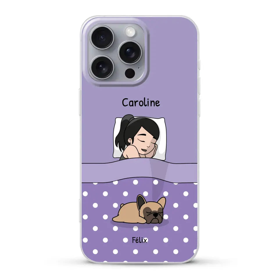 Câlins avec mes amis à poils - Coque de téléphone personnalisée