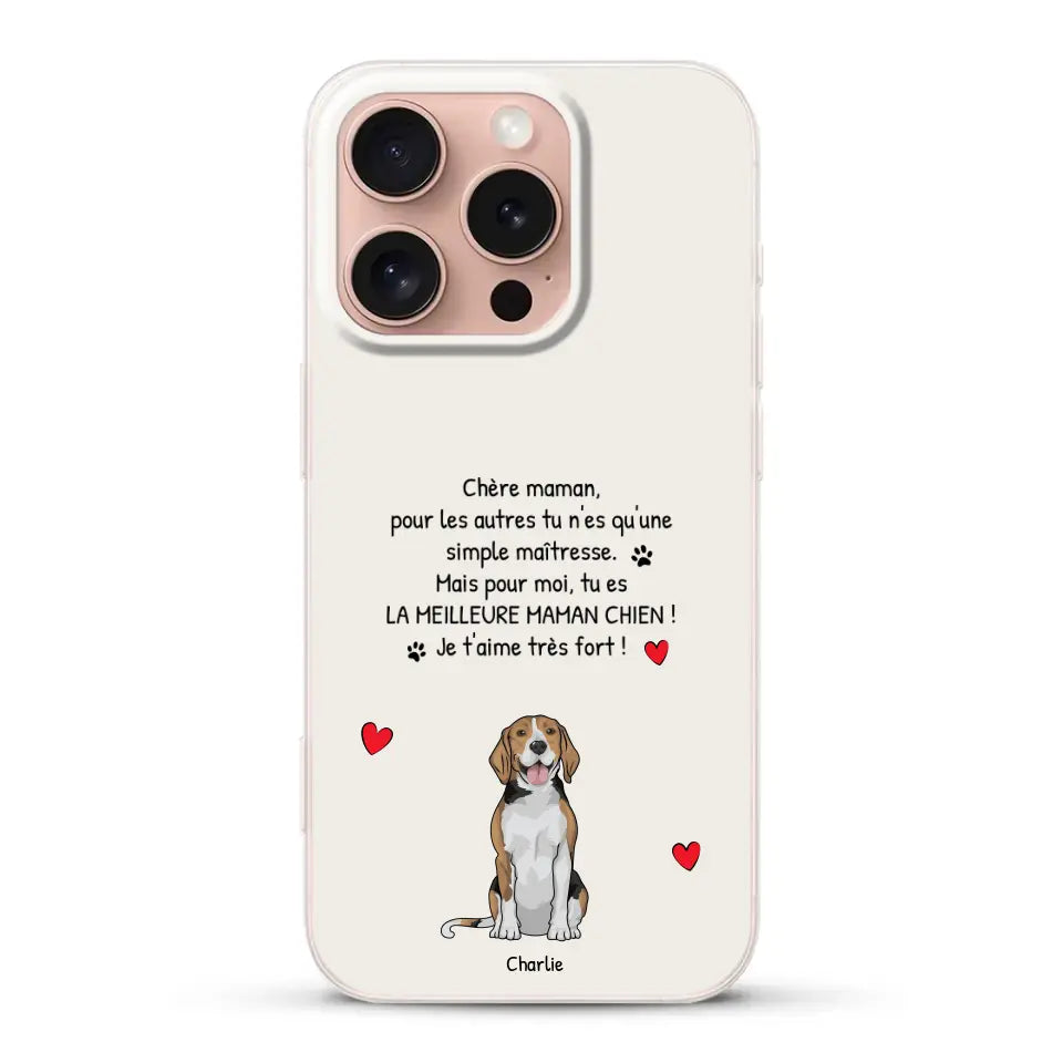 Meilleure maman chien du monde - Coque de téléphone personnalisée