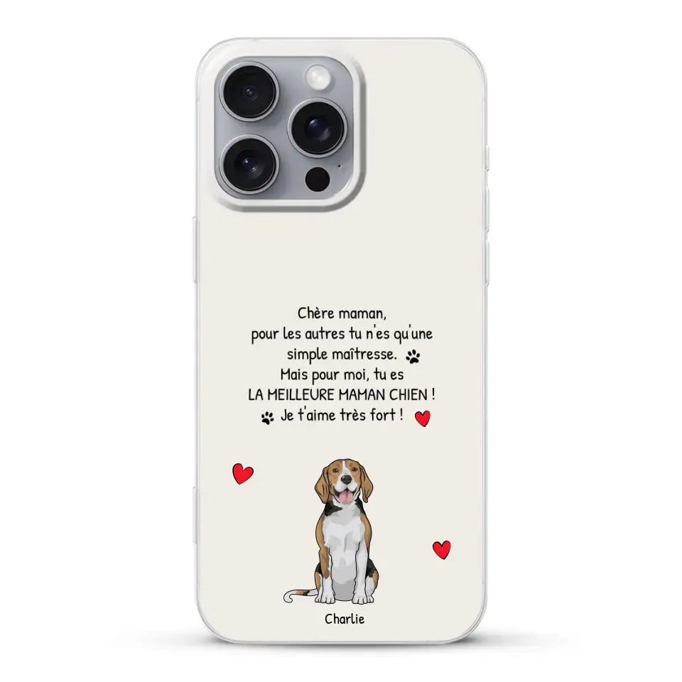 Meilleure maman chien du monde - Coque de téléphone personnalisée