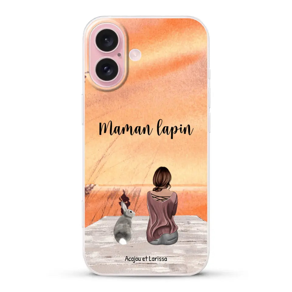 Meilleurs amis avec lapins - Coque de téléphone personnalisée