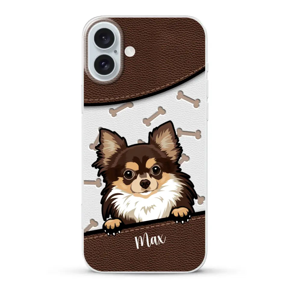 Chiens aspect cuir - Coque de téléphone personnalisée