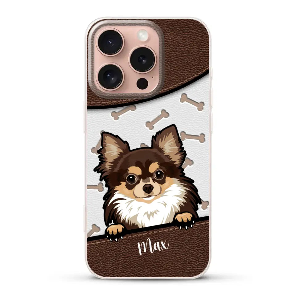 Chiens aspect cuir - Coque de téléphone personnalisée