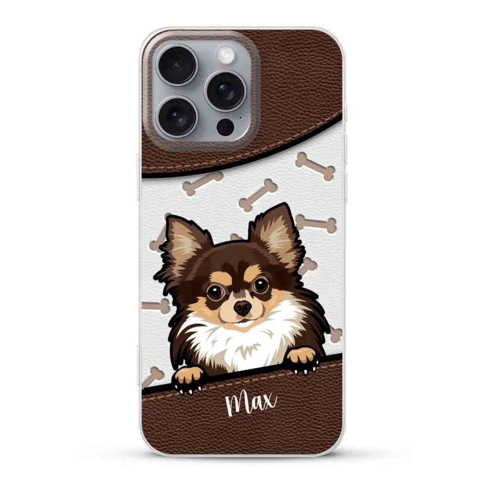 Chiens aspect cuir - Coque de téléphone personnalisée