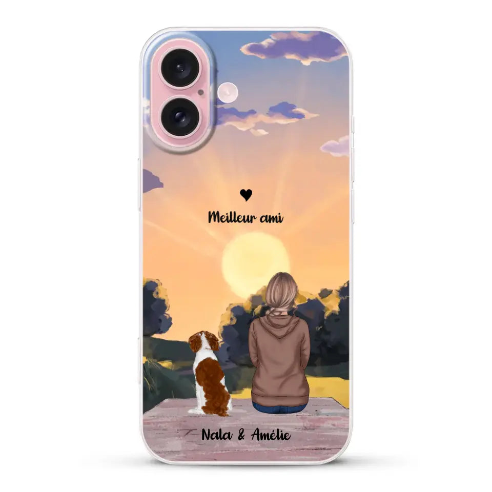 Les saisons avec mon animal - Coque de téléphone personnalisée