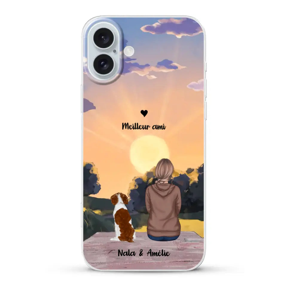 Les saisons avec mon animal - Coque de téléphone personnalisée