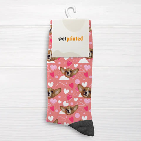 Motif cœur - Chaussettes personnalisées - Featured Image