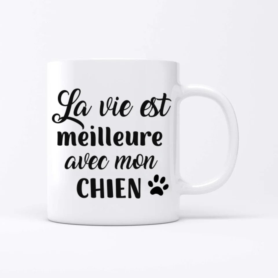 Femme avec animal - Mug personnalisé