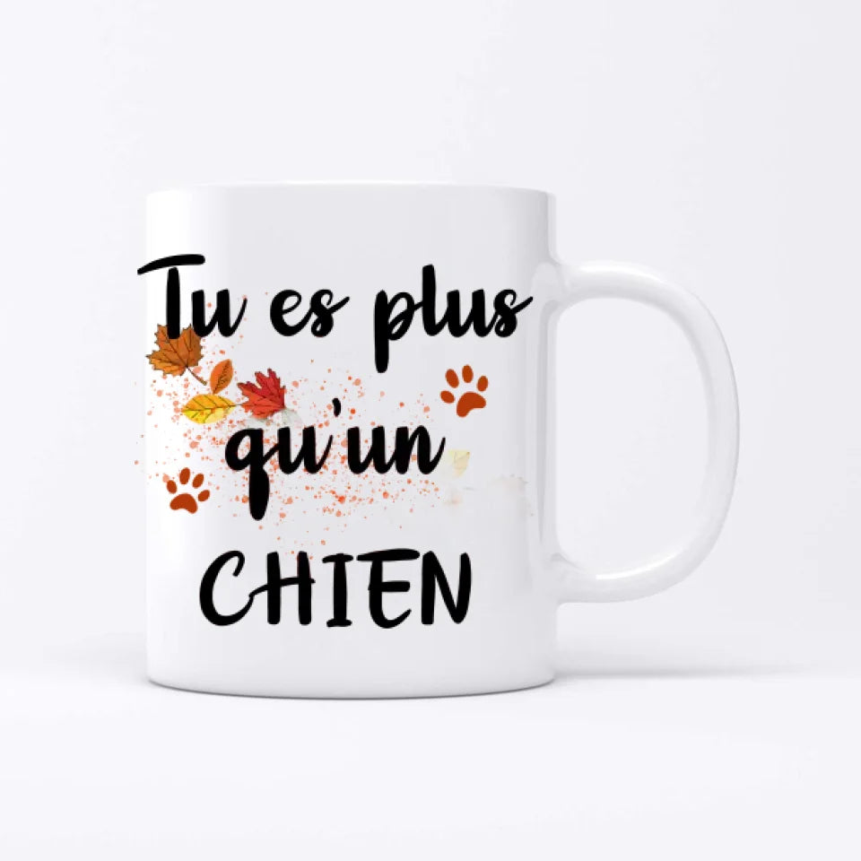 Femme avec chien sous un arbre - Mug personnalisé