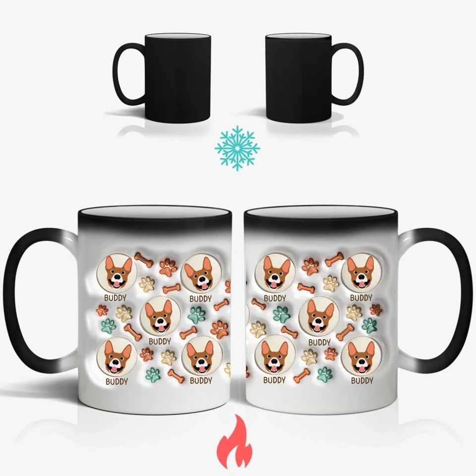 Têtes d'animaux mignonnes (Optique 3D) - Mug personnalisé