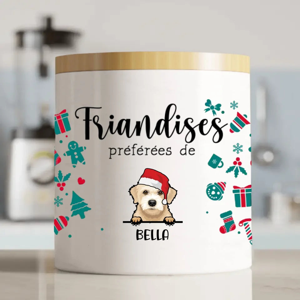 Friandises préférées (Édition de Noël) - Boîte à friandises personnalisée