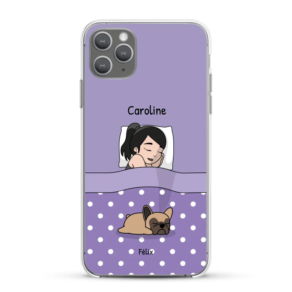 Câlins avec mes amis à poils - Coque de téléphone personnalisée