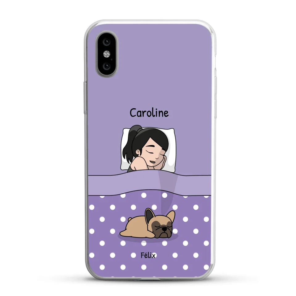 Câlins avec mes amis à poils - Coque de téléphone personnalisée