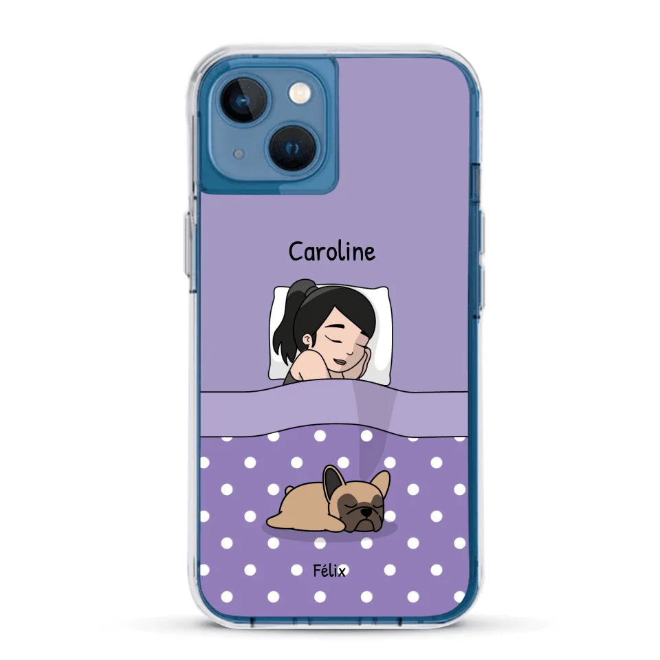 Câlins avec mes amis à poils - Coque de téléphone personnalisée