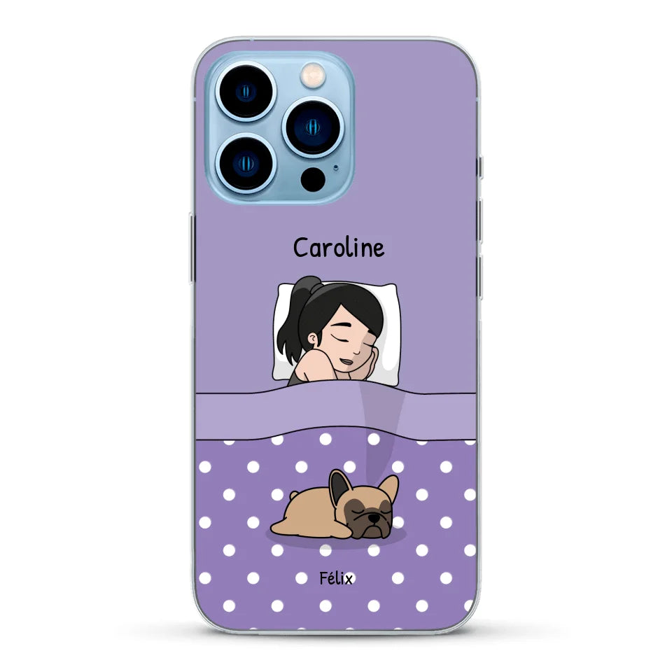 Câlins avec mes amis à poils - Coque de téléphone personnalisée