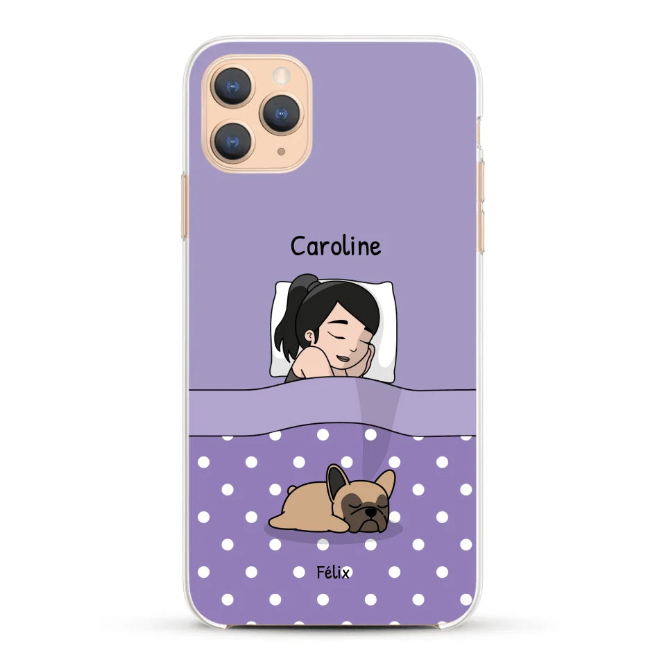 Câlins avec mes amis à poils - Coque de téléphone personnalisée