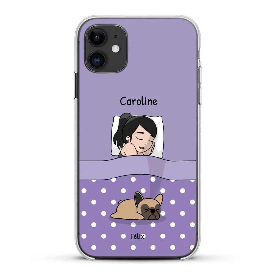 Câlins avec mes amis à poils - Coque de téléphone personnalisée