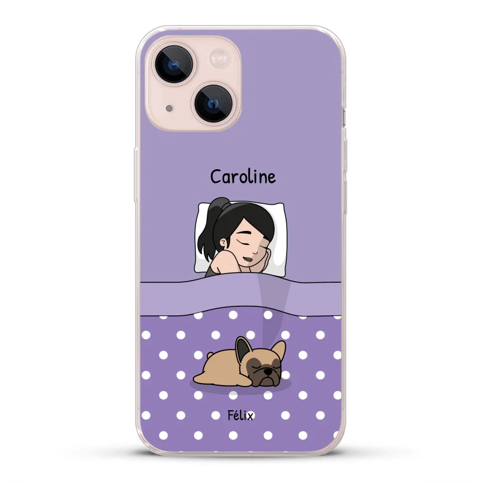 Câlins avec mes amis à poils - Coque de téléphone personnalisée