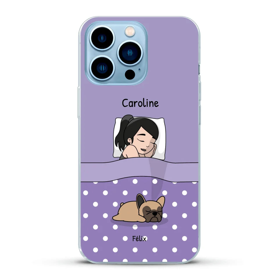 Câlins avec mes amis à poils - Coque de téléphone personnalisée