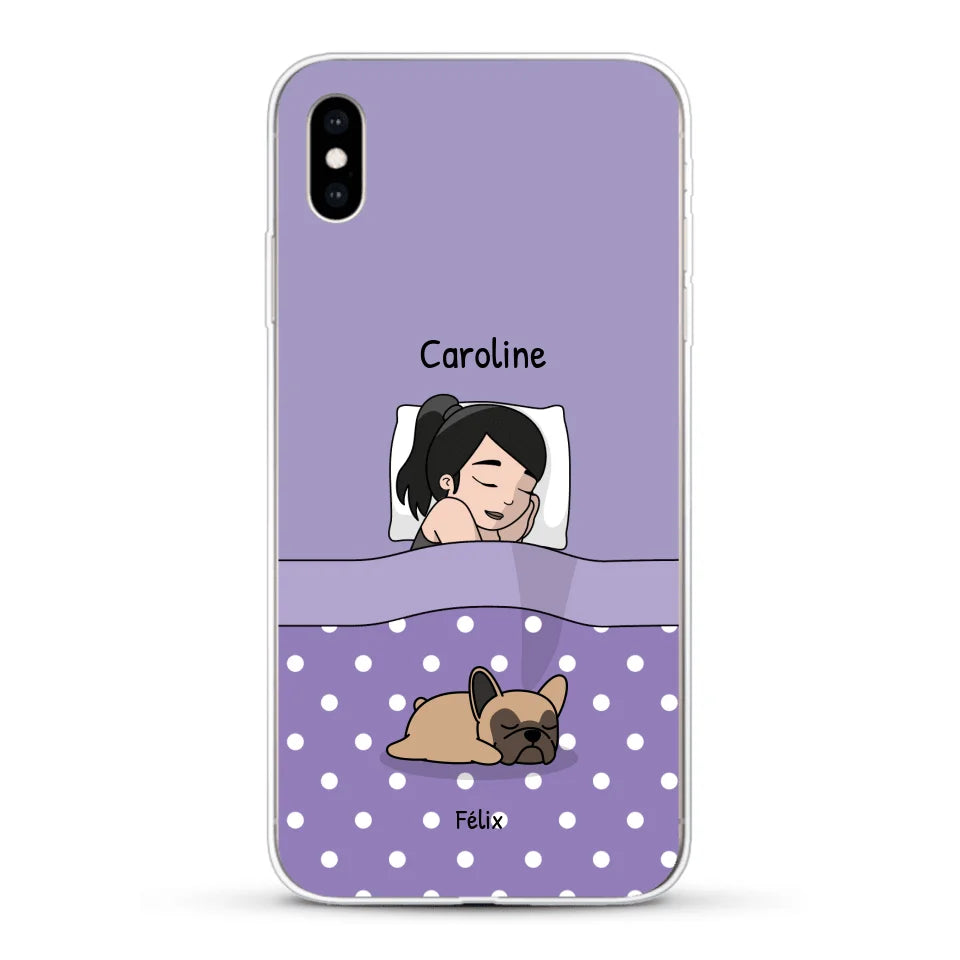 Câlins avec mes amis à poils - Coque de téléphone personnalisée