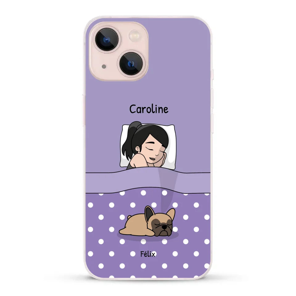 Câlins avec mes amis à poils - Coque de téléphone personnalisée