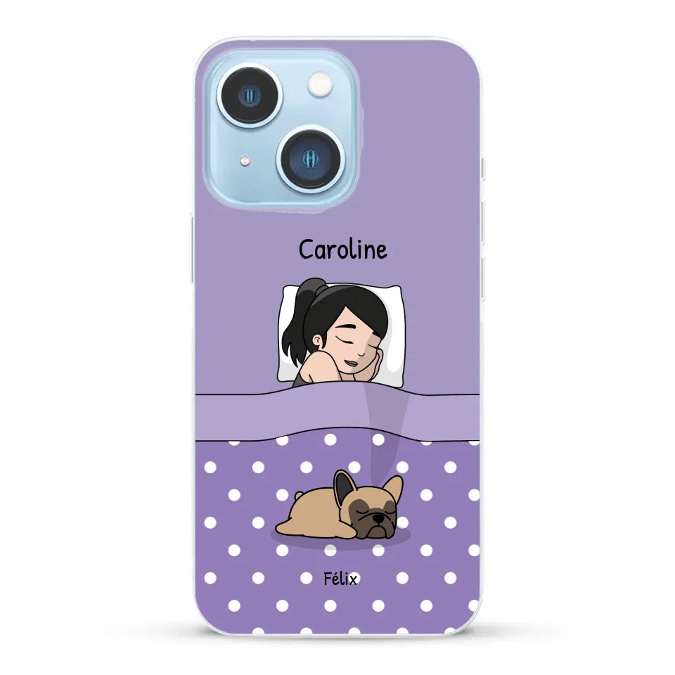 Câlins avec mes amis à poils - Coque de téléphone personnalisée