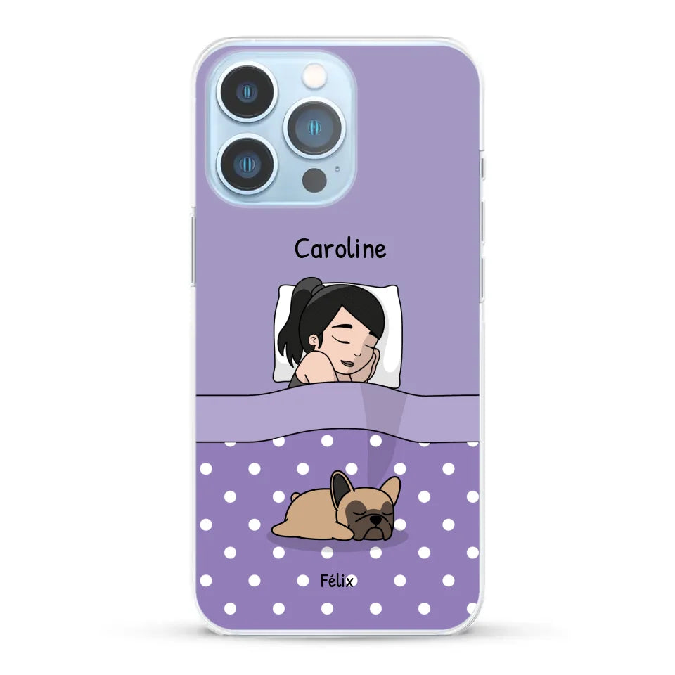 Câlins avec mes amis à poils - Coque de téléphone personnalisée