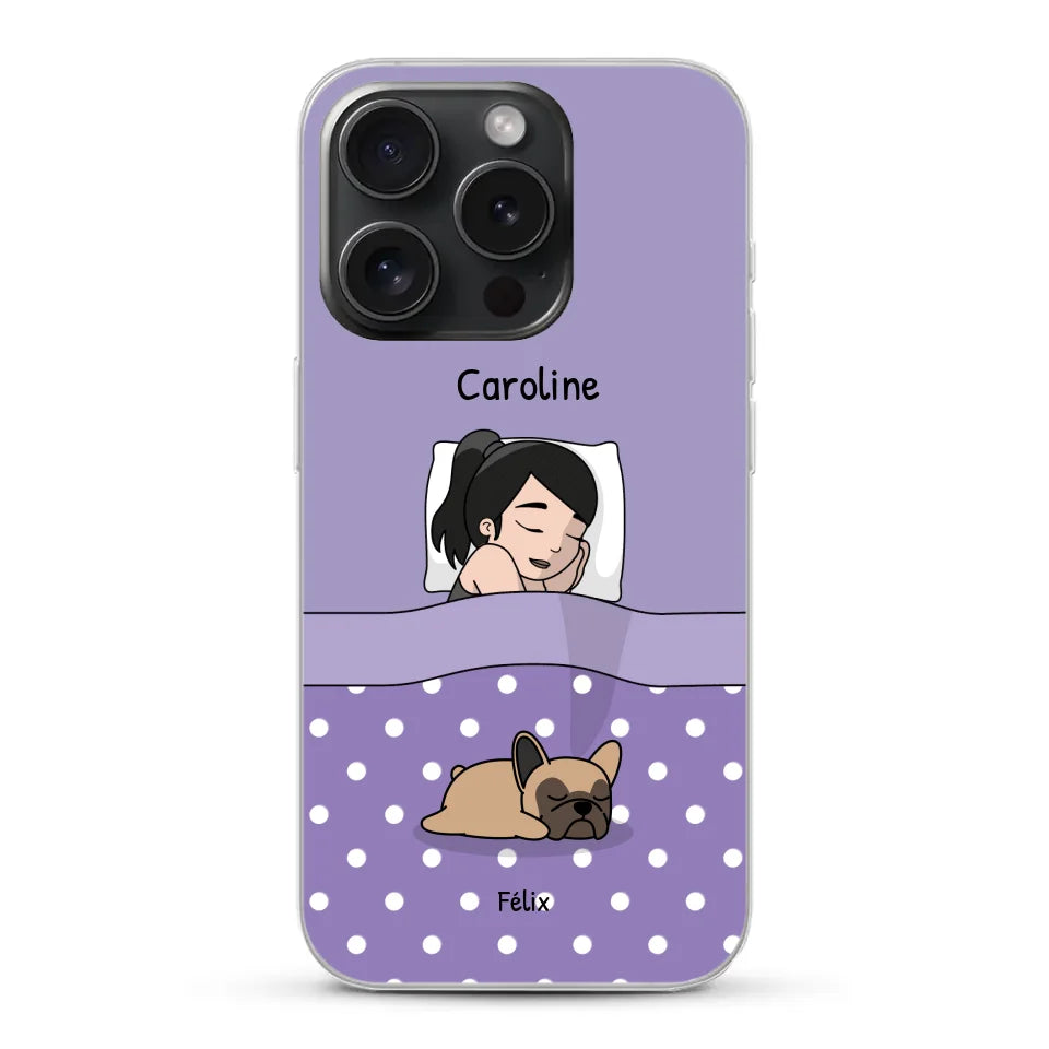 Câlins avec mes amis à poils - Coque de téléphone personnalisée