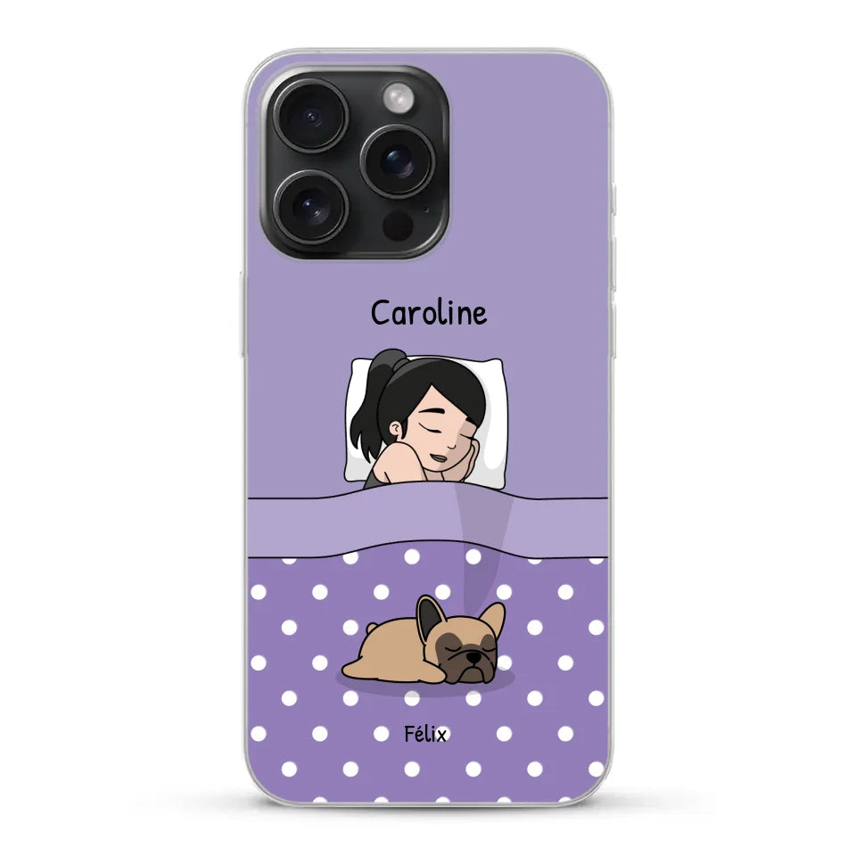 Câlins avec mes amis à poils - Coque de téléphone personnalisée