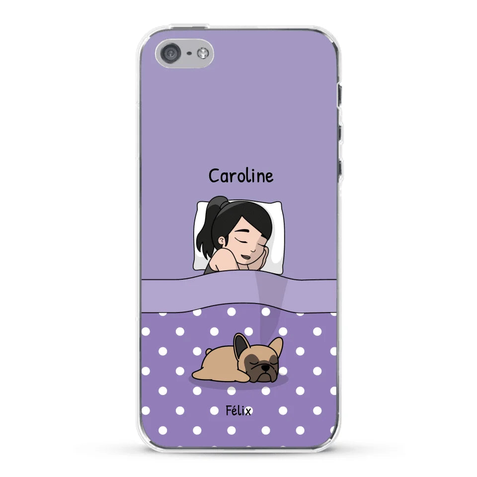 Câlins avec mes amis à poils - Coque de téléphone personnalisée