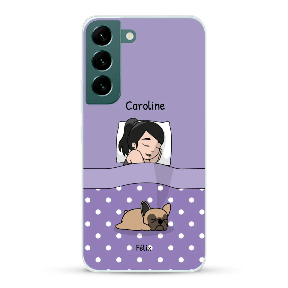 Câlins avec mes amis à poils - Coque de téléphone personnalisée