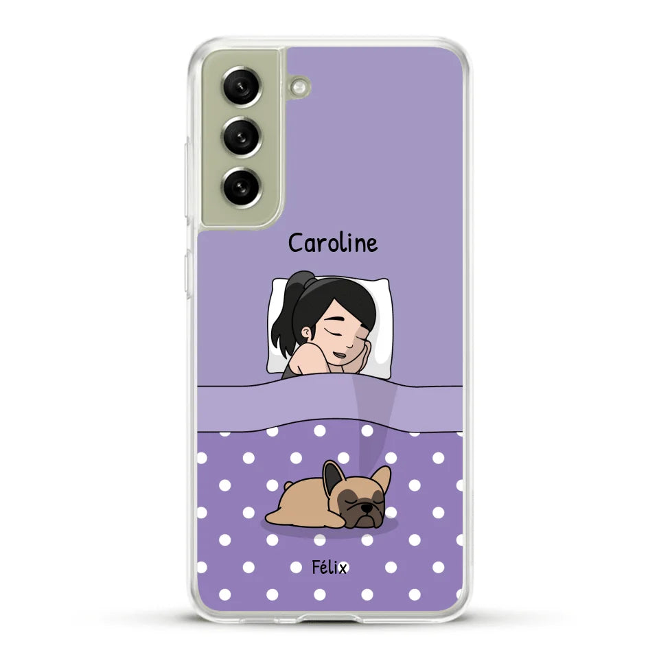 Câlins avec mes amis à poils - Coque de téléphone personnalisée