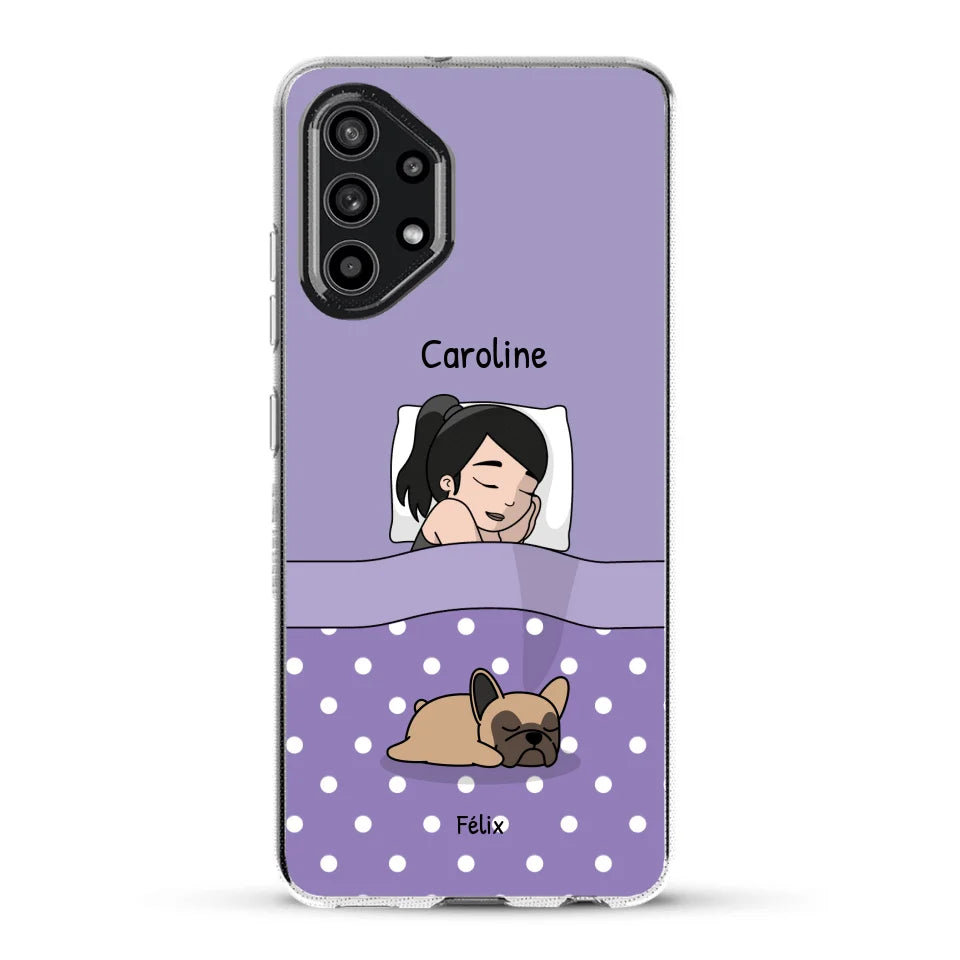 Câlins avec mes amis à poils - Coque de téléphone personnalisée