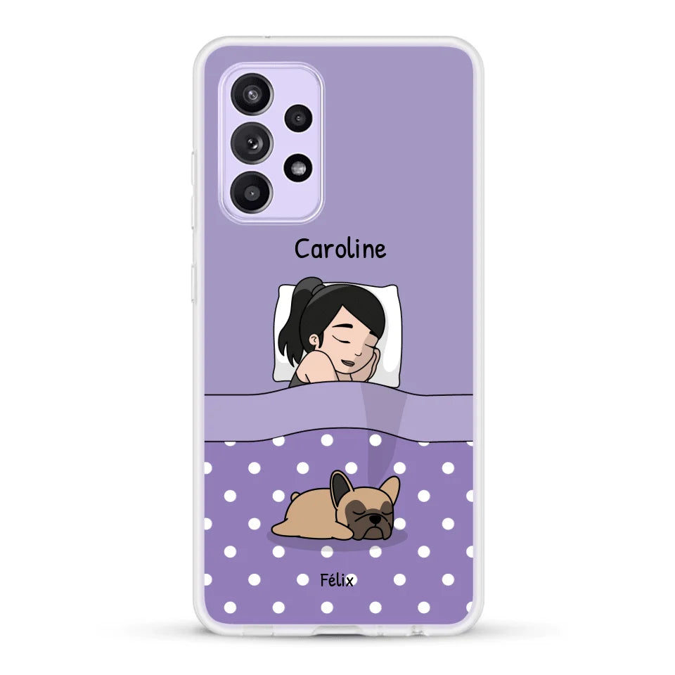 Câlins avec mes amis à poils - Coque de téléphone personnalisée