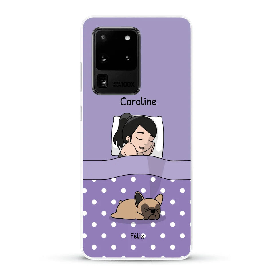 Câlins avec mes amis à poils - Coque de téléphone personnalisée