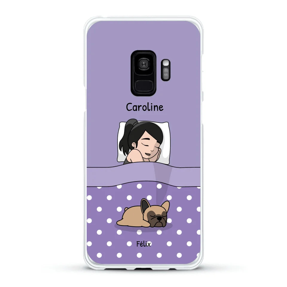 Câlins avec mes amis à poils - Coque de téléphone personnalisée