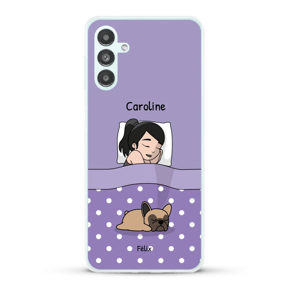 Câlins avec mes amis à poils - Coque de téléphone personnalisée