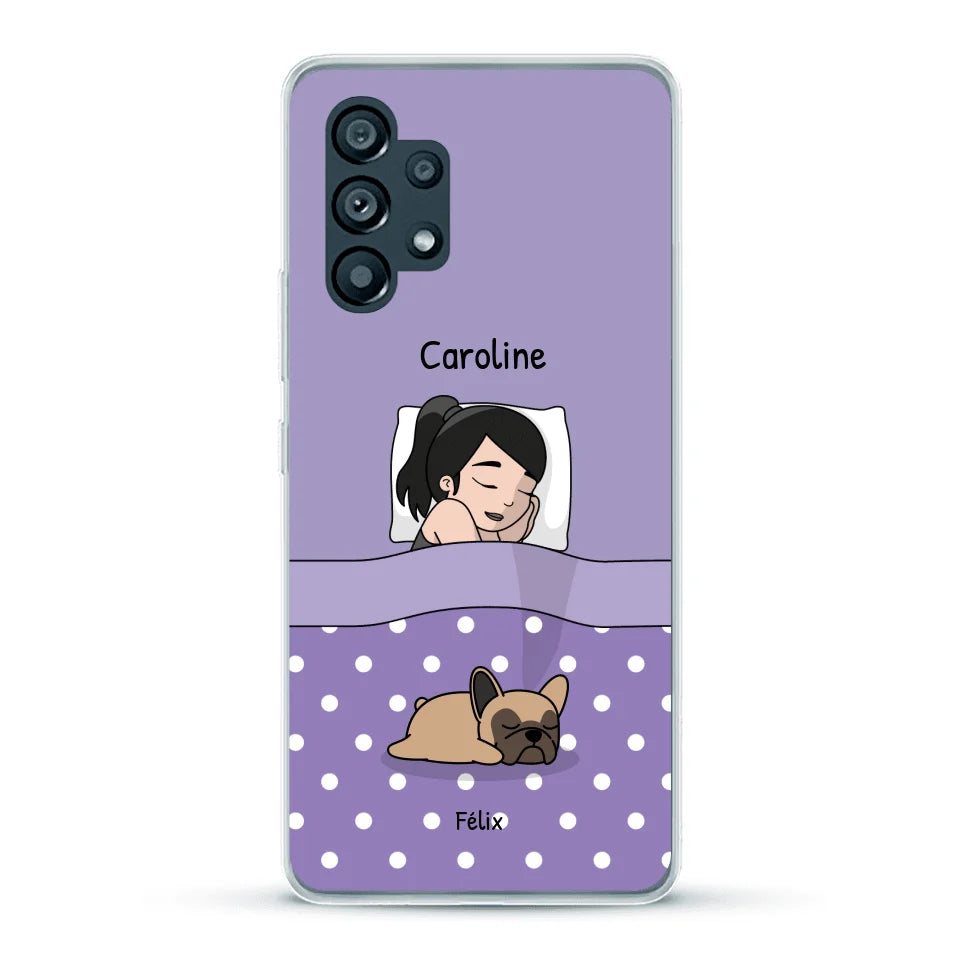 Câlins avec mes amis à poils - Coque de téléphone personnalisée